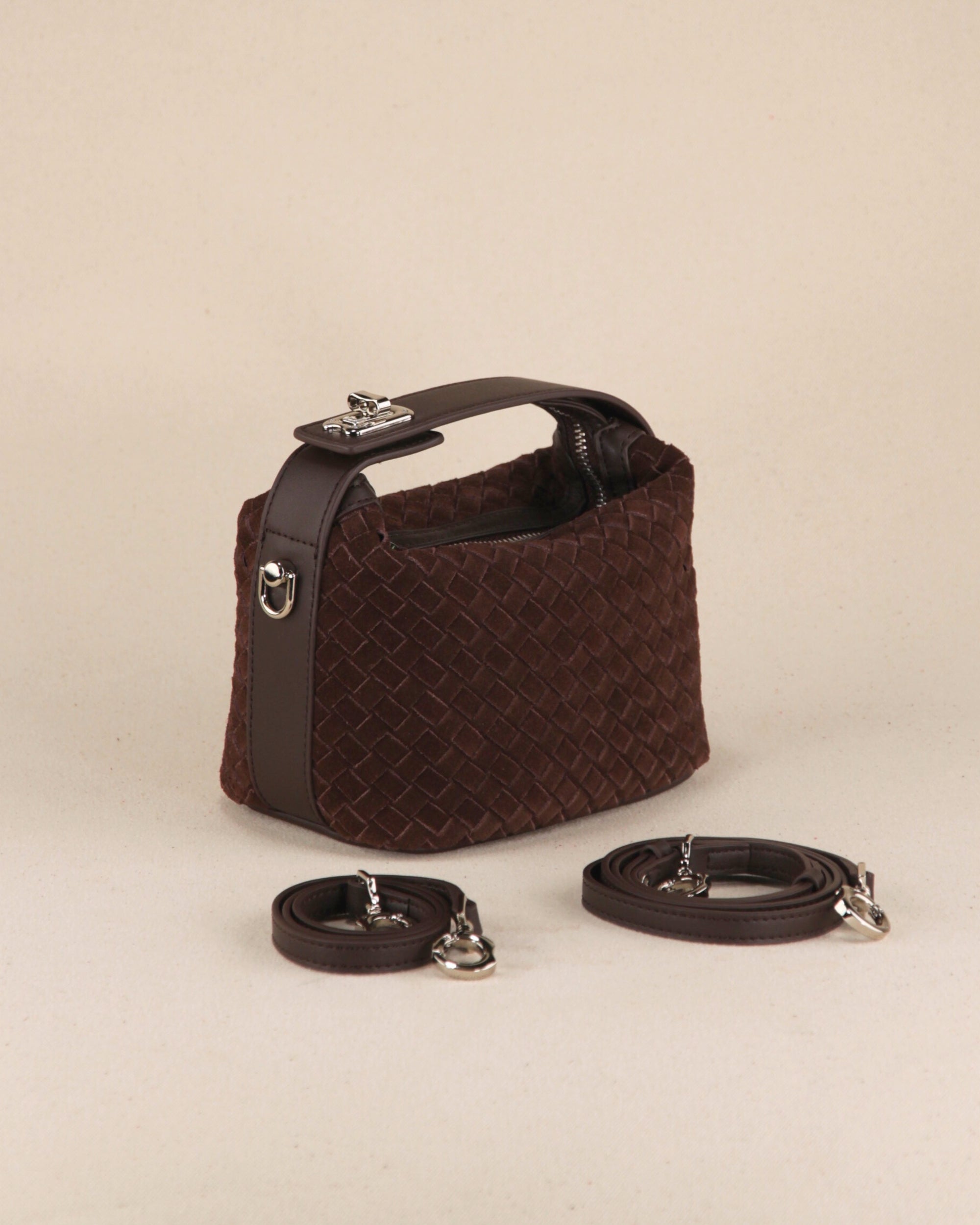 Shokupan Bag (Woven Suede)