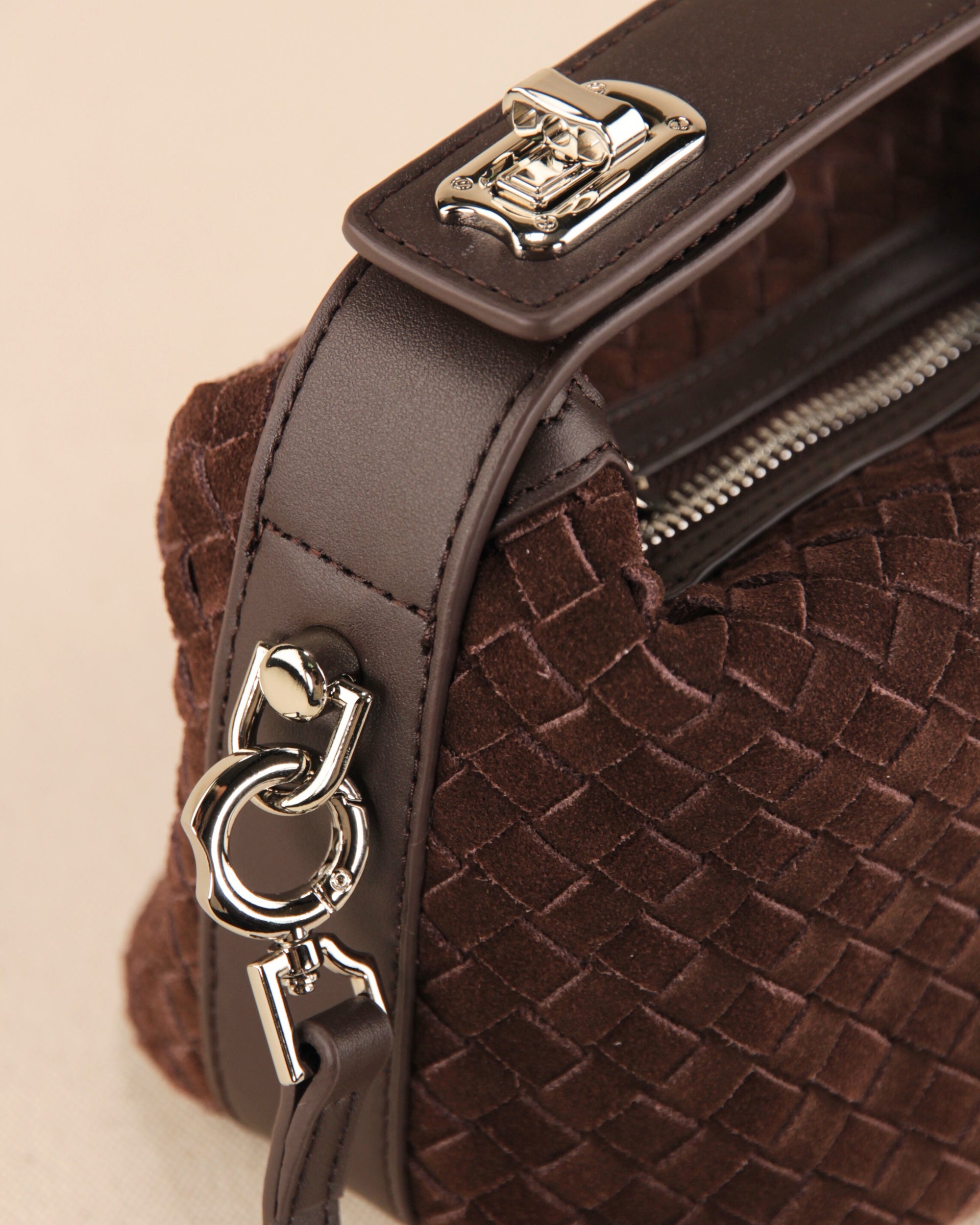 Shokupan Bag (Woven Suede)